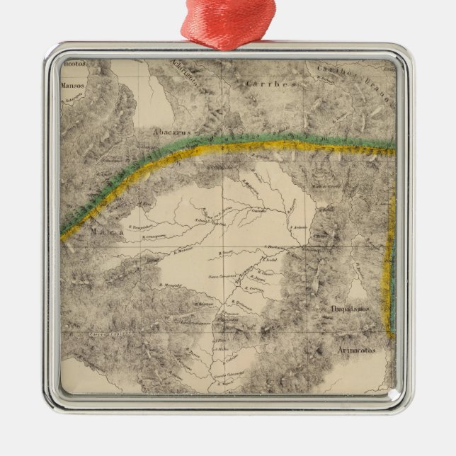 Columbia South America 6 Julgransprydnad Metall (Framsidan)