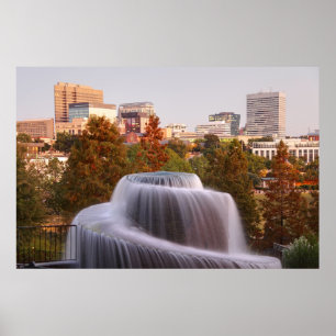 Columbia, South Carolina Downtown Poster