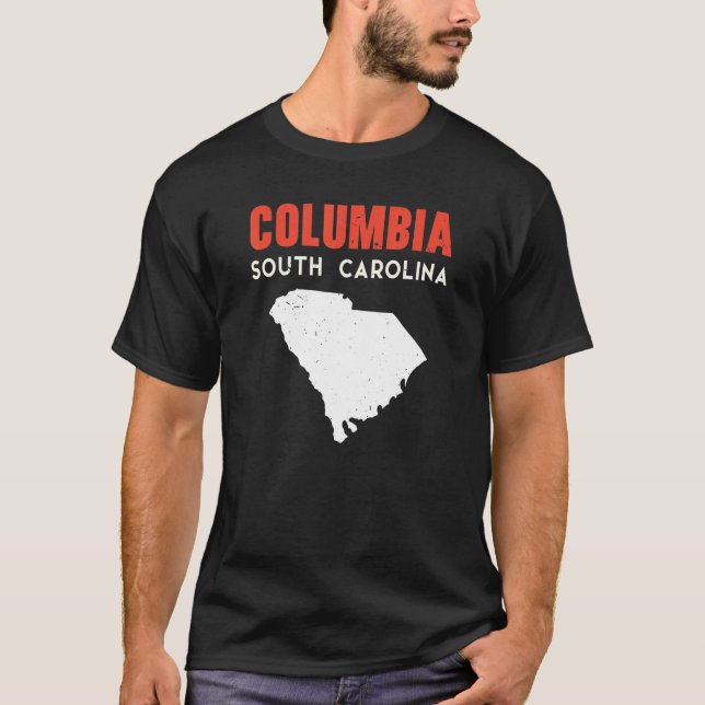 Columbia South Carolina USA State America Travel T Shirt (Framsida)