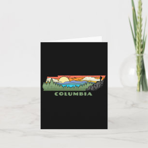Columbia Tennessee Natur utomhus som gömmer Retro Kort