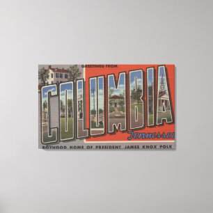 Columbia Tennessee - stora brevplatser Canvastryck