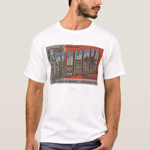 Columbia Tennessee - stora brevplatser T-shirt