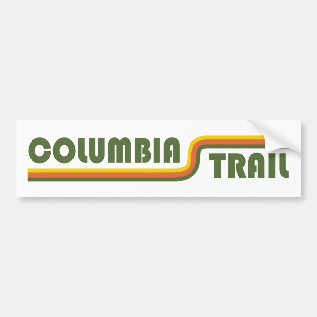 Columbia Trail New jersey Bildekal (Framsidan)