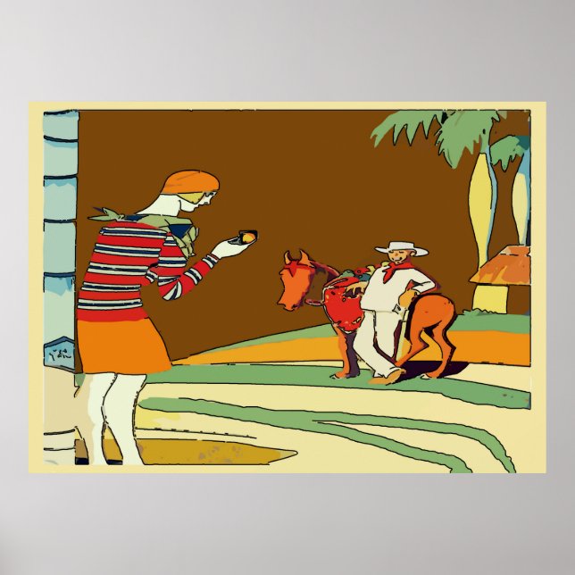 Columbia Travel Poster, lägg till text Poster (Framsidan)