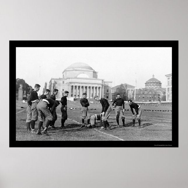 Columbia Universiteten Varsity Football Team 1916 Poster (Framsidan)