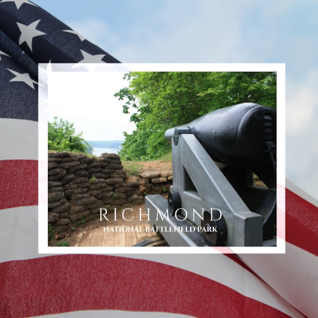 Columbiad Cannon, Drewry's Bluff, Richmond, VA Vykort (Skapare uppladdad)