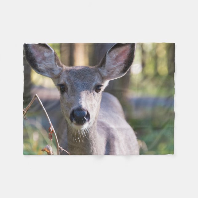 Columbian Black-tailed Doe | Washington State Fleecefilt (Framsidan (Horisontell))