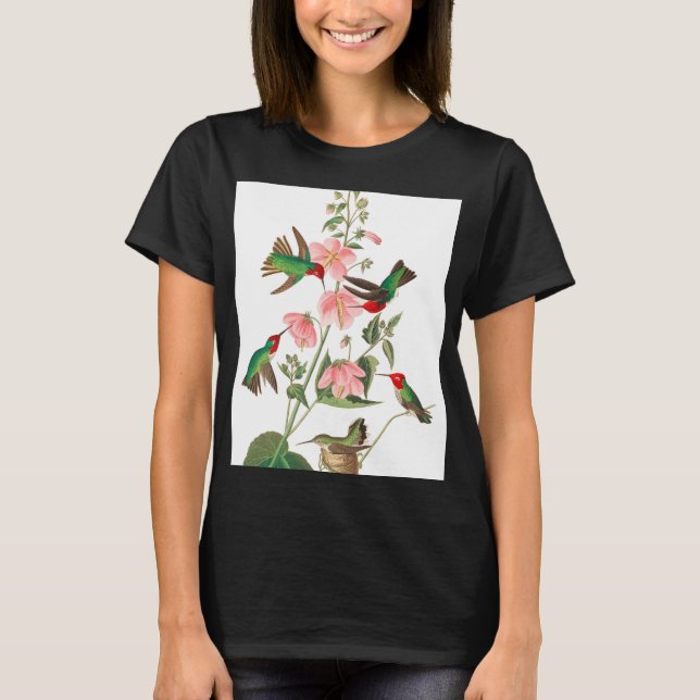 Columbian Humming av John James Audubon T Shirt (Framsida)