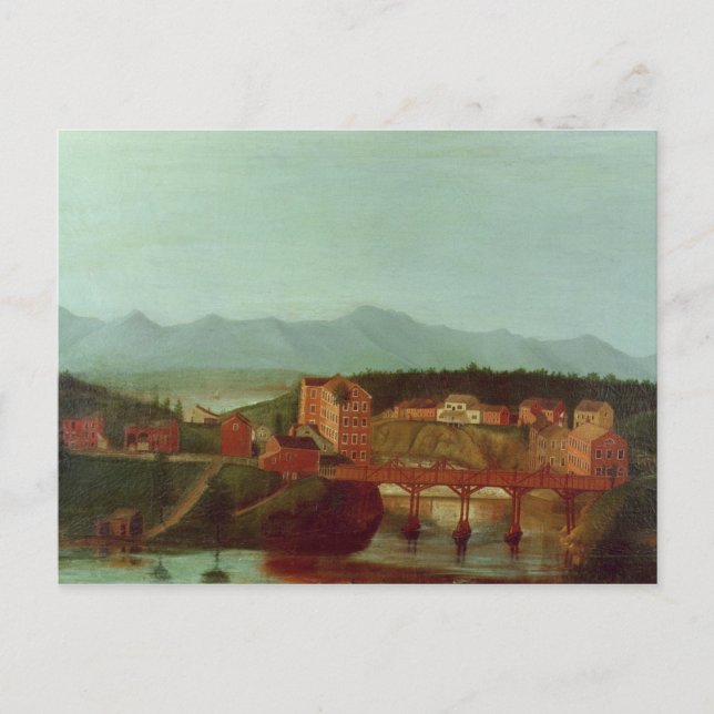 Columbiaville och Stockport Bäck, nära New Vykort (Framsida)