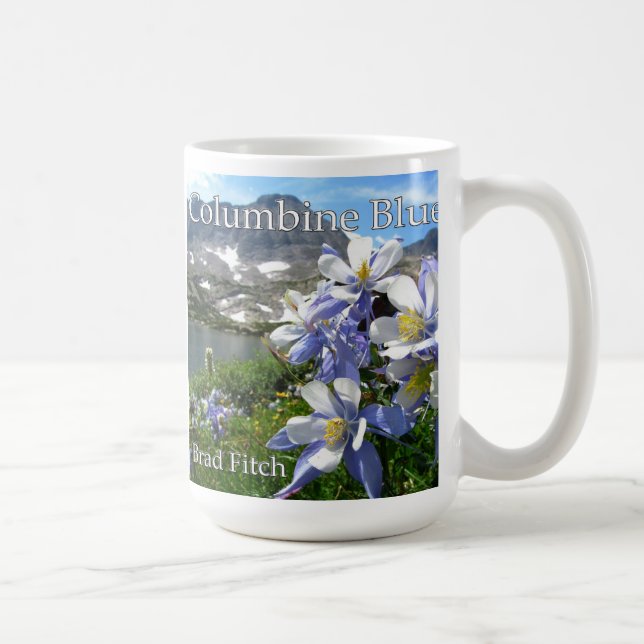 Columbine blåttmugg kaffemugg (Höger)