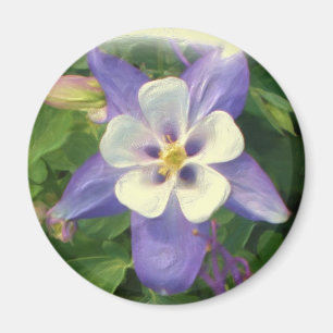 Columbine blommamagnet magnet