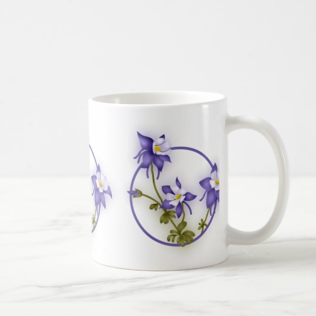 Columbine blommor kaffemugg (Höger)