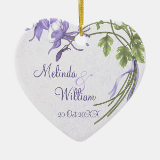 Columbine Bouquet Bröllop Ornament