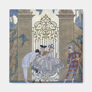 Columbine illustration för "Fetes Galantes" vid P Magnet
