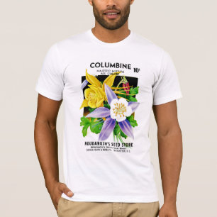 Columbine kärnar ur paketetiketten tee shirt