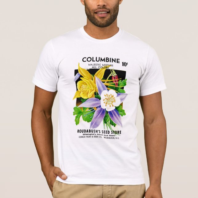Columbine kärnar ur paketetiketten tee shirt (Framsida)