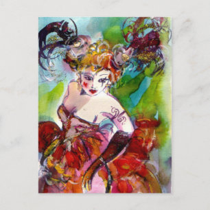COLUMBINE / Venetian MasqueraBoll Vykort