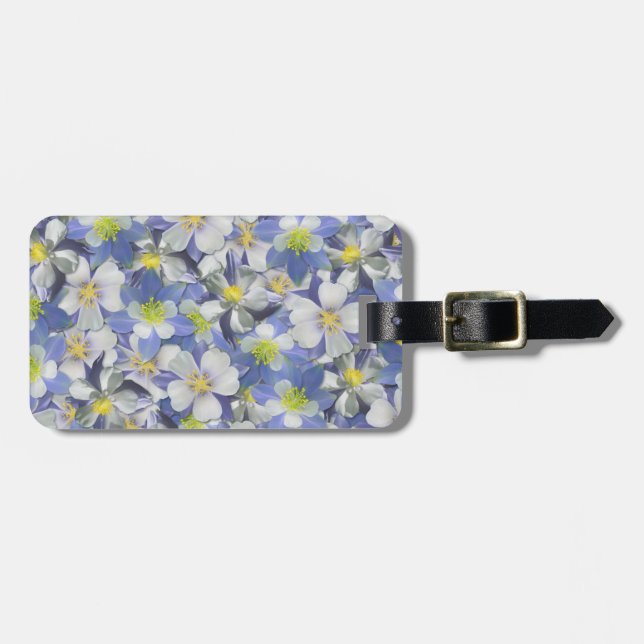 Columbines Seamless Mönster Bagagebricka (Horisontell Framsida)