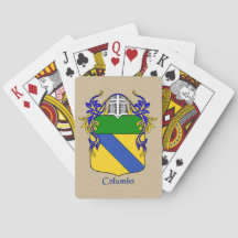 Columbo Heraldic Shield med Mantle