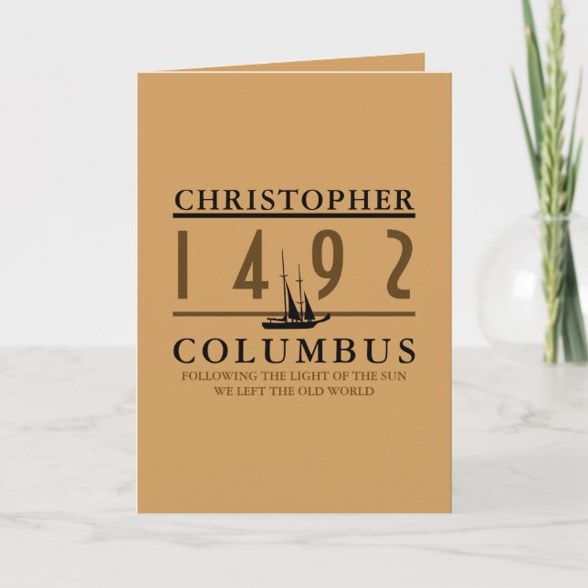 Columbus 1492-kort kort (Framsida)