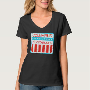 Columbus All Americans Retro 4:e Juli 1 T Shirt