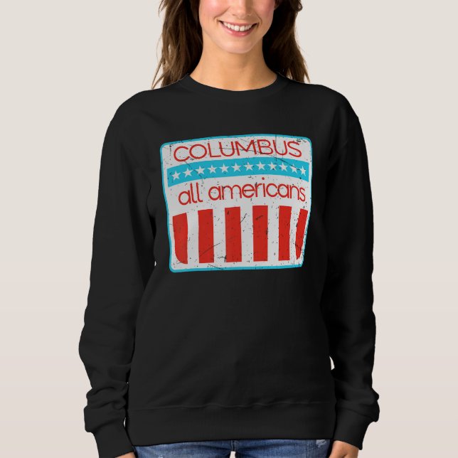Columbus All Americans Retro 4th Of July 1 T Shirt (Framsida)