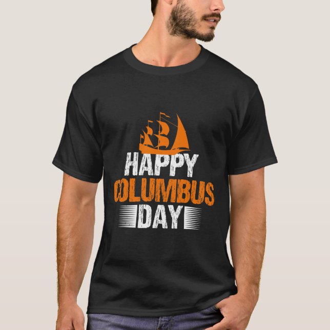 Columbus America 1492  T Shirt (Framsida)