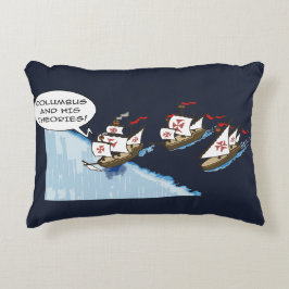 Columbus and his theories prydnadskudde