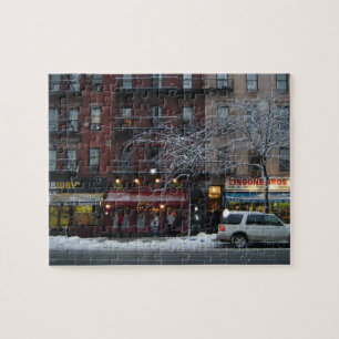 Columbus Avenue Upper Väster Side New York Snö NYC Pussel