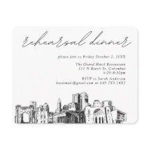 Columbus bröllop elegant middag före bröllopet