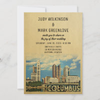 Columbus bröllopsinbjudan Ohio