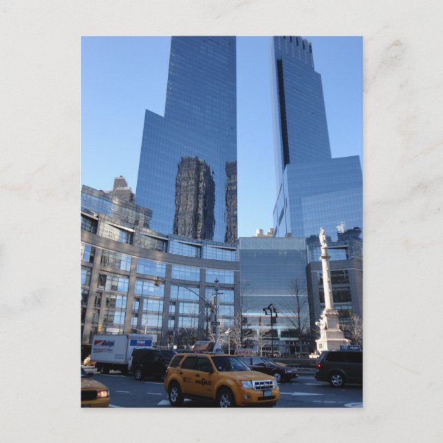 Columbus Circle Architecture New York City NYC Vykort (Framsida)