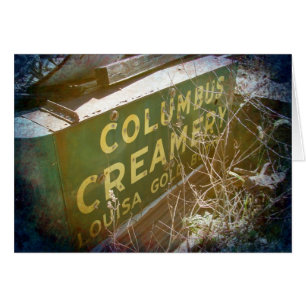 Columbus Creamery Hälsningskort