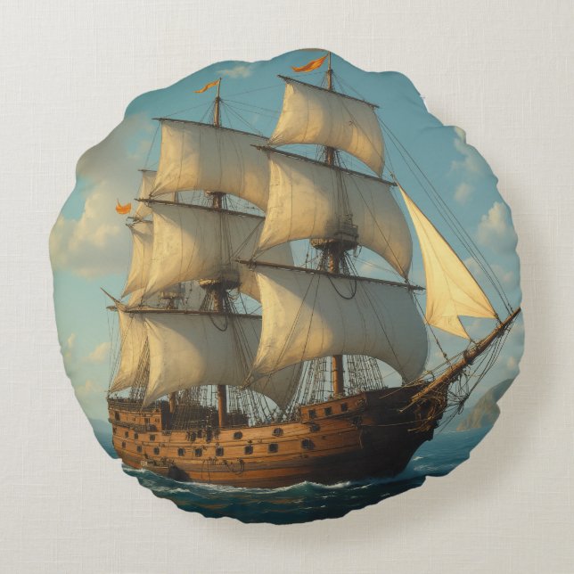 columbus cushion rund kudde (Baksidan)