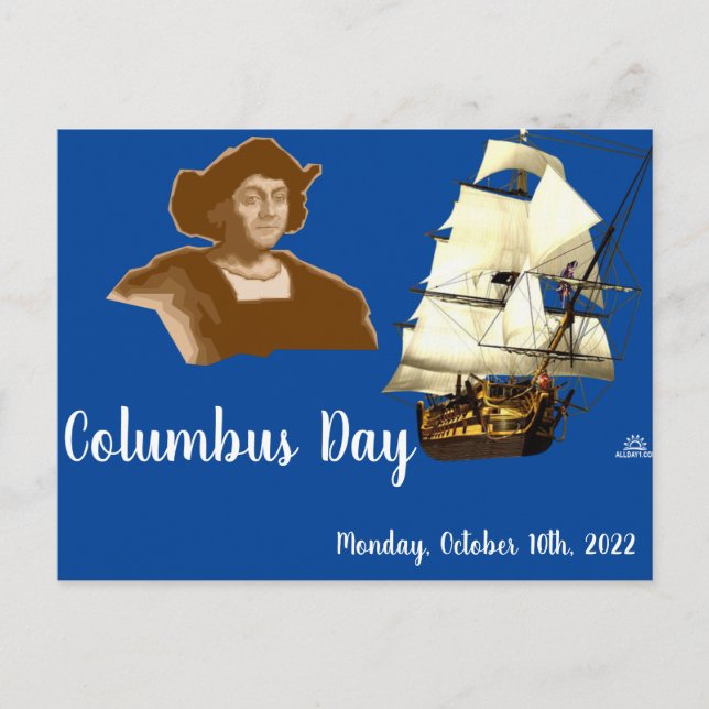 Columbus-dag Vykort (Framsida)