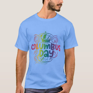 Columbus Day Carolina Blue T-Shirt