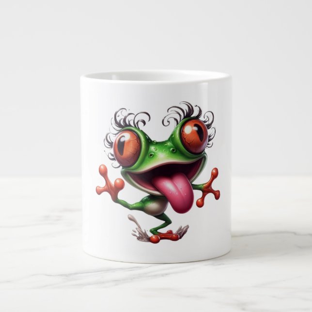 Columbus Day Crazy Frog Mugg Jumbo Mugg (Framsidan)