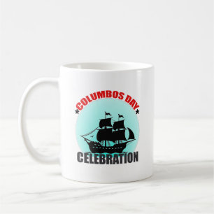 Columbus Day Firande: Utforska, upptäcka Kaffemugg