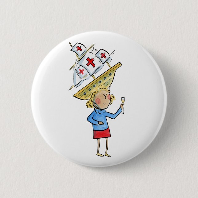 Columbus Day Knapp (Framsida)