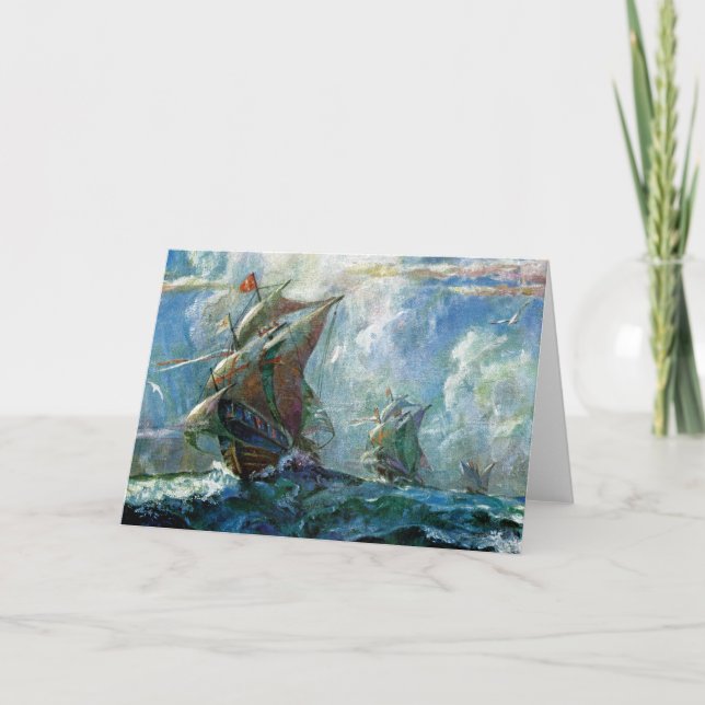 Columbus Day Kort (Framsida)