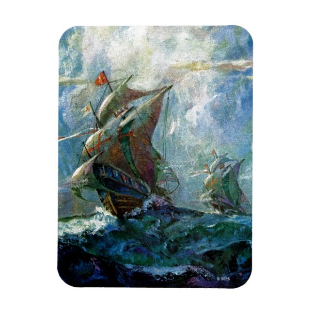 Columbus Day Magnet (Vertikal)