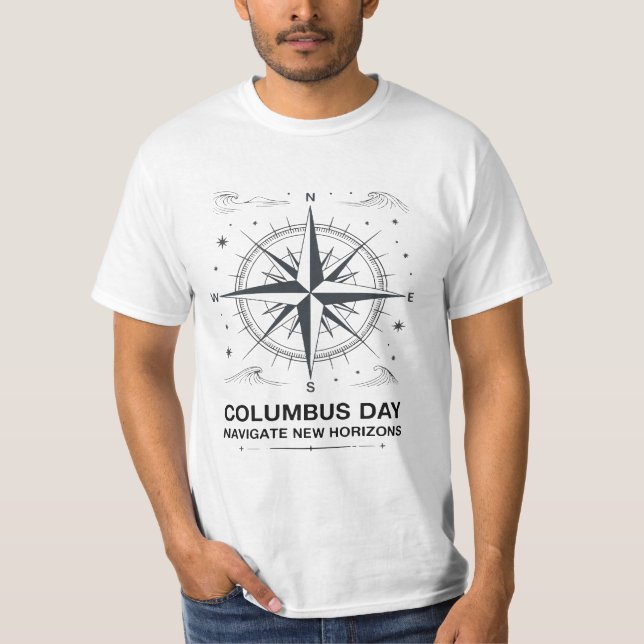 Columbus Day - Navigera i nya vågor T Shirt (Framsida)