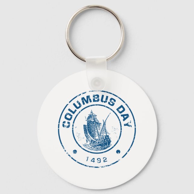 Columbus Day Nyckelring (Framsida)