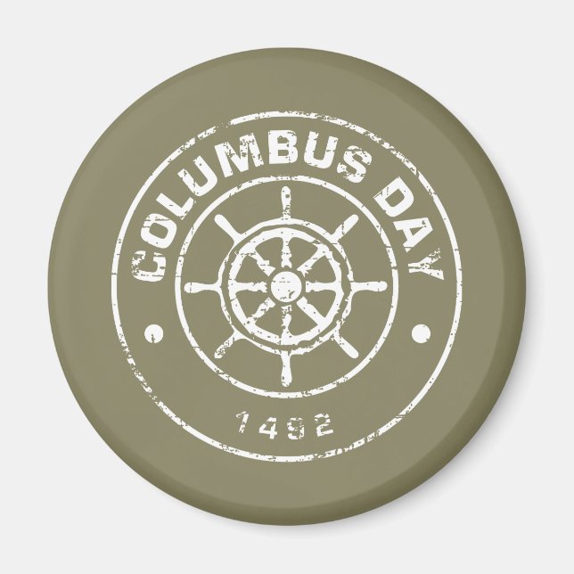 Columbus Day T Magnet (Framsidan)