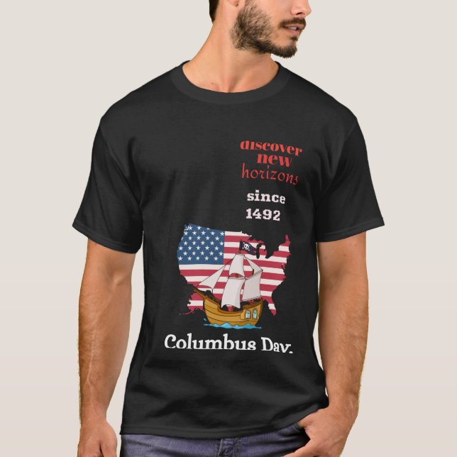Columbus Day T Shirt (Framsida)