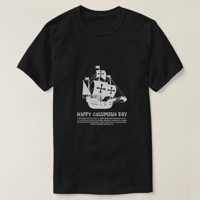 Columbus Day T Shirt (Design framsida)
