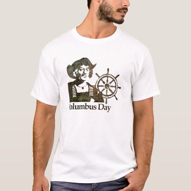 Columbus Day T Shirt (Framsida)