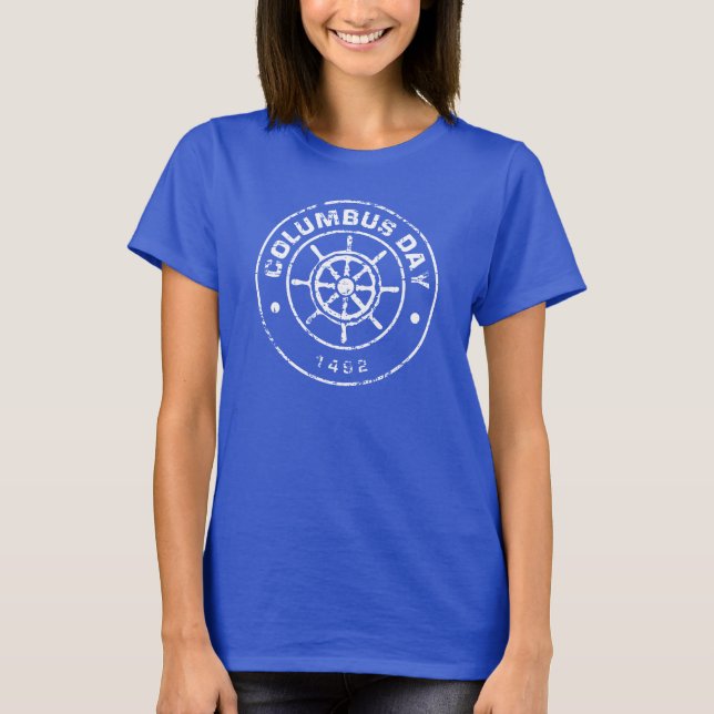 Columbus Day Tee Shirt (Framsida)