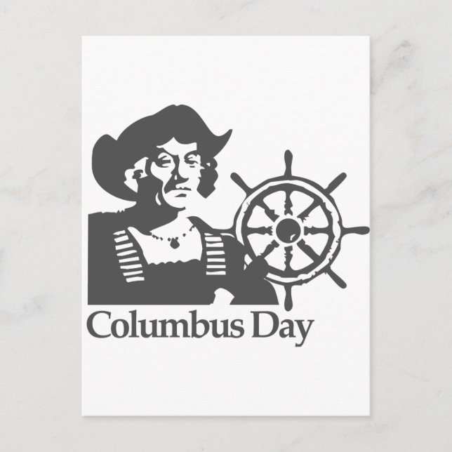 Columbus Day Vykort (Framsida)