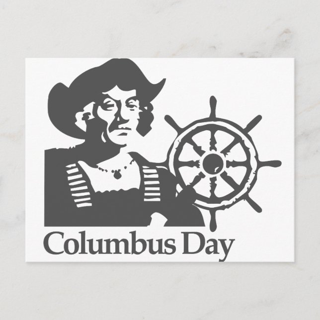 Columbus Day Vykort (Framsida)
